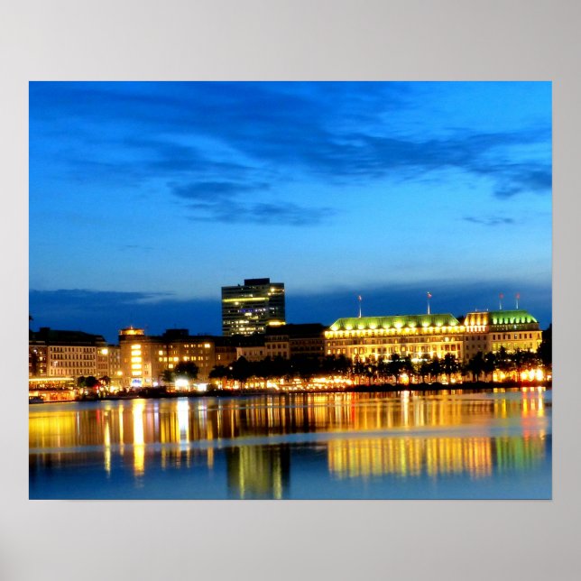 Poster Hamburg Harbour Hafen Deutschland Alster (Front)