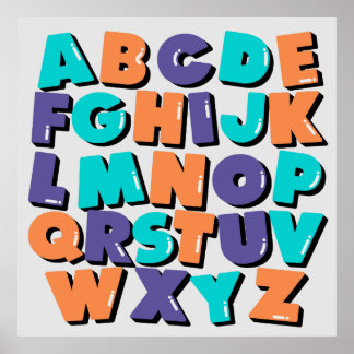 Poster - Happy Letters