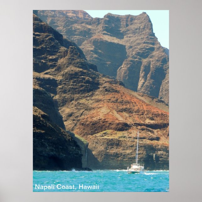 Poster - Hawaii Coastline (Front)