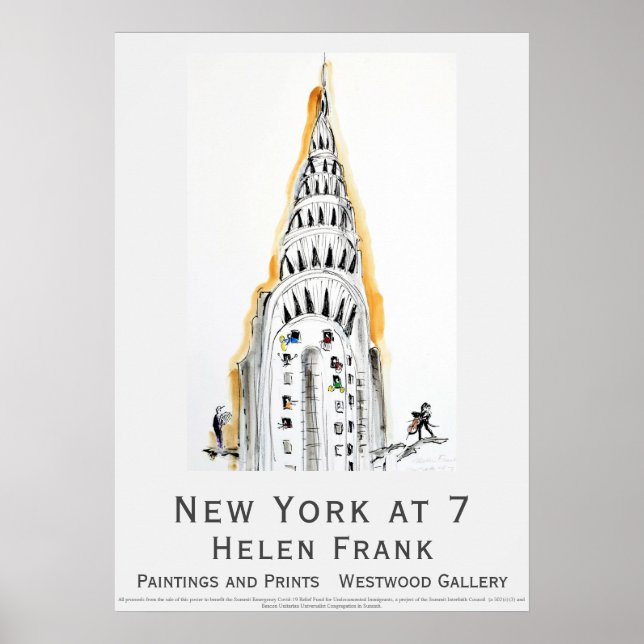 POSTER Helen Frank New York at 7 Chrysler Building (Front)