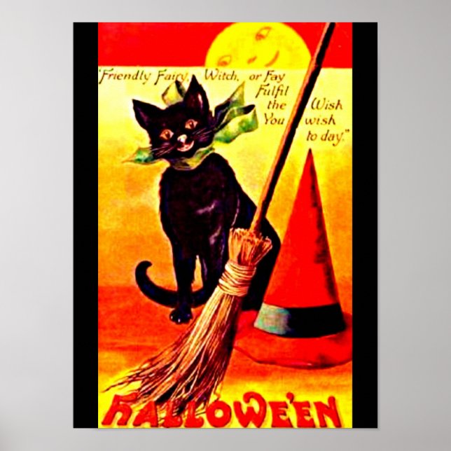Poster-Holiday Art-Vintage Halloween 17 Poster (Front)