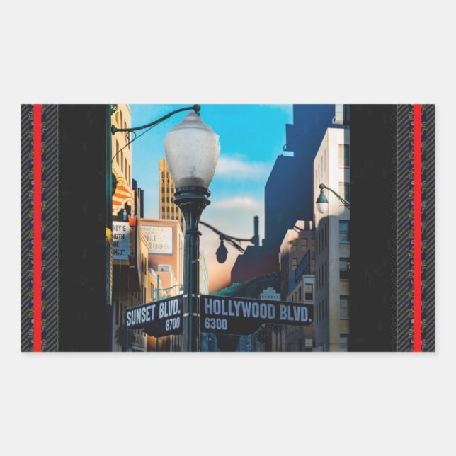 Poster Hollywood Blvd. Sticker (Front)