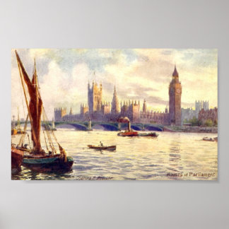 Poster - Houses of Parliament, London