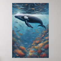 Poster | Humpback Whale | Art 
