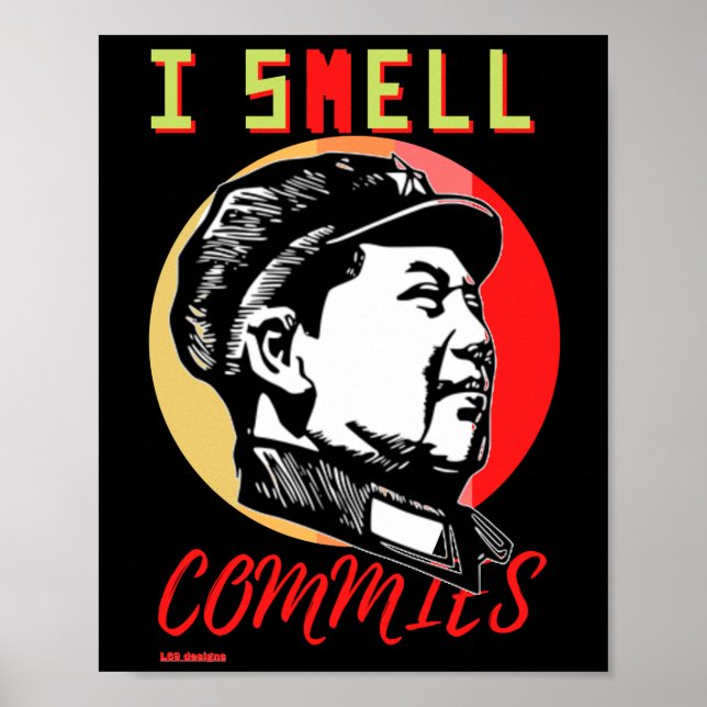 poster  "I SMELL COMMIES 2 : MAO" (Front)
