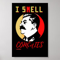 poster "I SMELL COMMIES 3 STALIN"