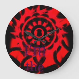 Poster. I'm the deivel Large Clock