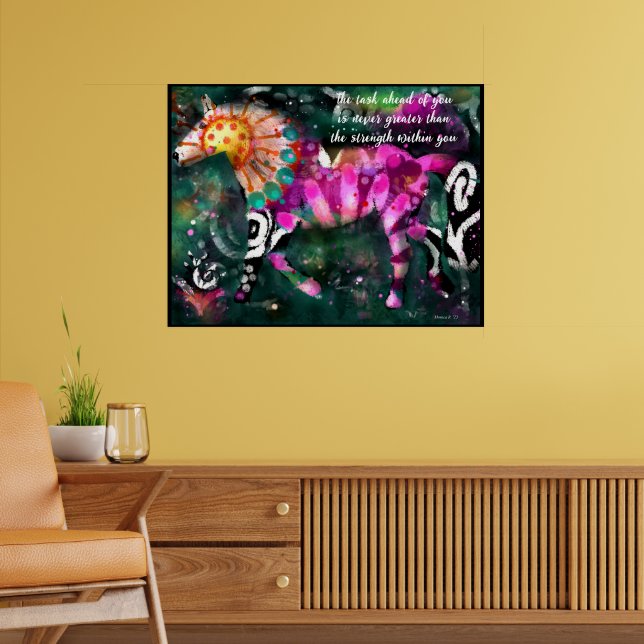 Poster - Inspirational Abstract Horse (Living Room 2)