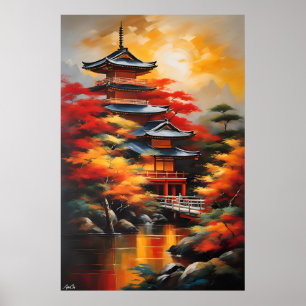 Poster   Japanese Culture   Oil Painting Style 