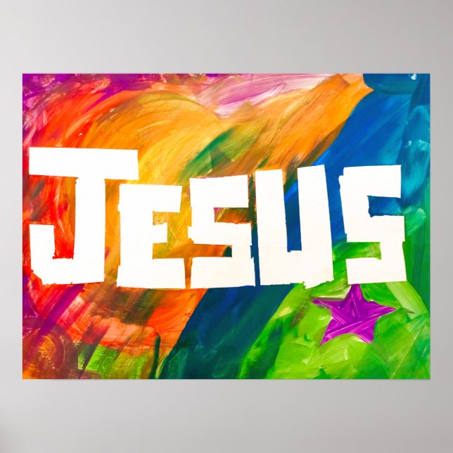 Poster - Jesus in full colour (Front)