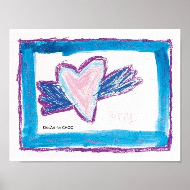 Poster - KidsArt for CHOC - Flying Heart (Front)