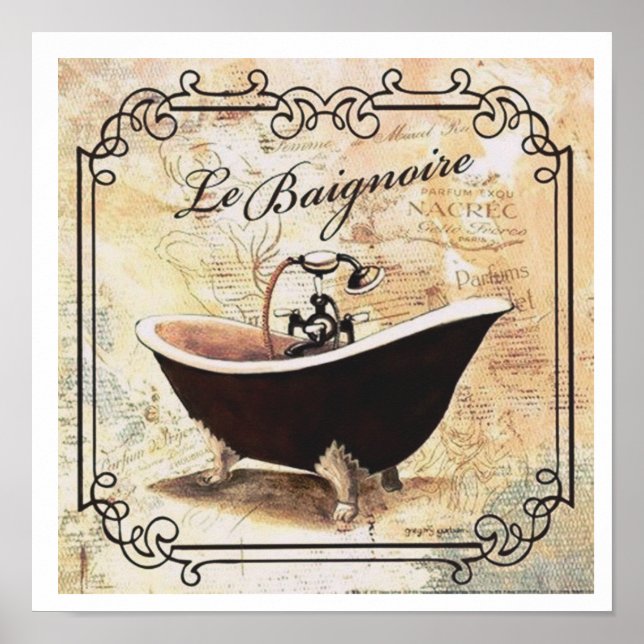 POSTER "LA BAIGNOIRE" (Front)
