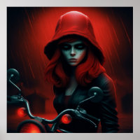 Poster La Rebelle in the Red Hat