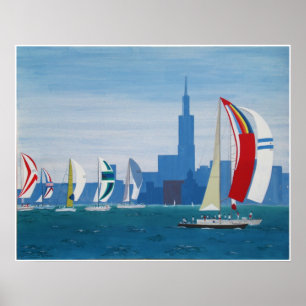 Poster "Lake Michigan - Chicago"