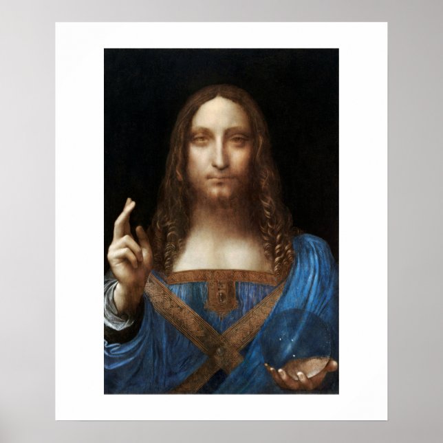 POSTER : LEONARDO DA VINCI : SALVATOR MUNDI (Front)