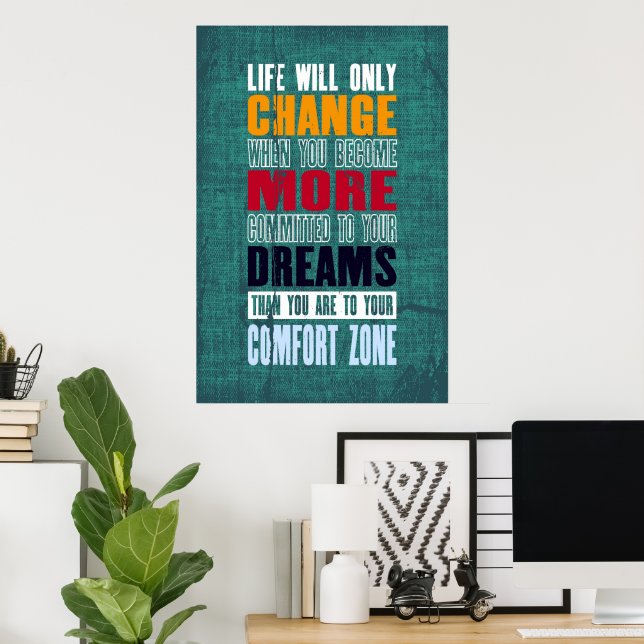 Poster - Life Will Only Change (Home Office)