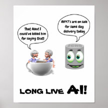 Poster Long Live AI (Artificial Intelligence)