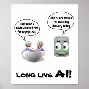 Poster Long Live AI (Artificial Intelligence)
