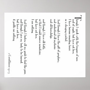 POSTER - LOVE IS... 1 Corinthians 13:1-3 (part 1)