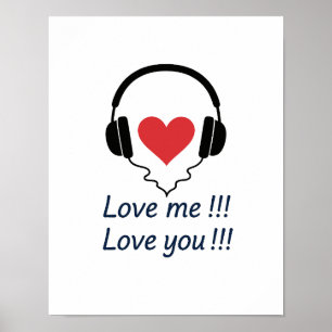 poster love me love you