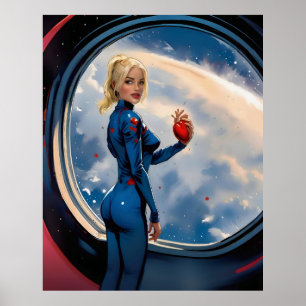 Poster "Love, to the moon and back"