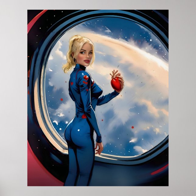 Poster "Love, to the moon and back" (Front)