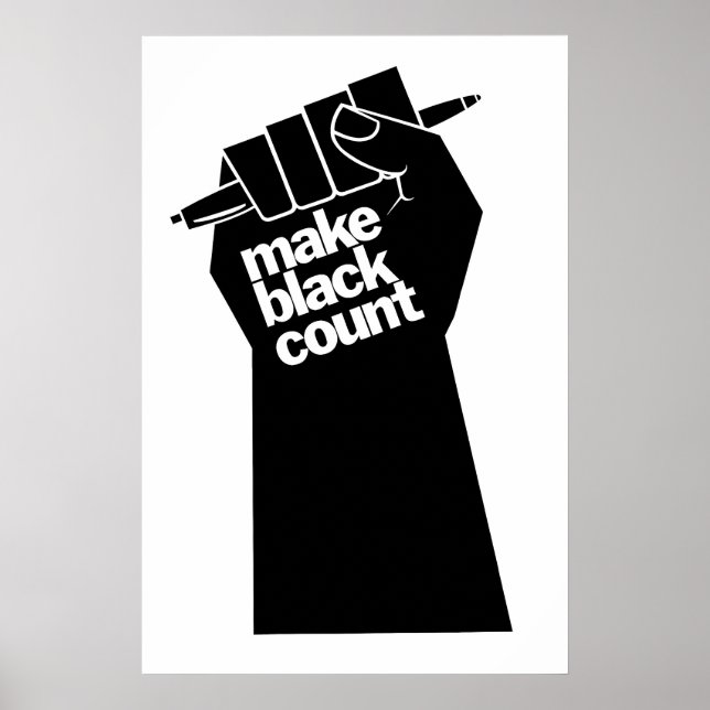 Poster Make Black Count Equality BLM (Front)