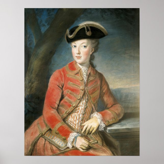 Poster Marie Antoinette hunting attire (Front)