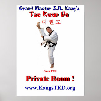 Poster Master Perry Front Kick-Private Room