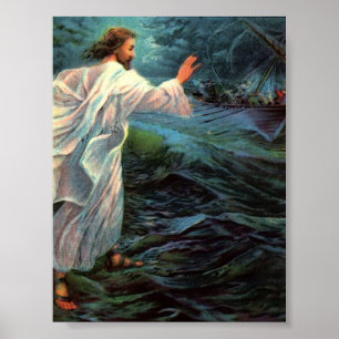 Poster: Matthew 14:29-30 Poster