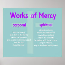 Poster Merciful Works custom graphic art