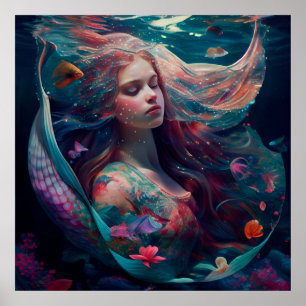 Poster mermaid