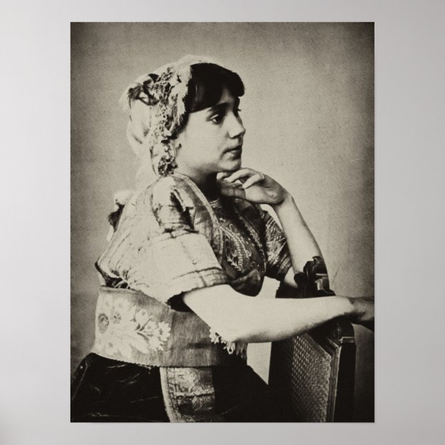 Poster:  Moorish Woman, Tangier, Morocco, 1898 Poster (Front)