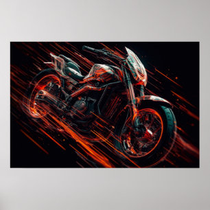 Poster Motorcycle Print
