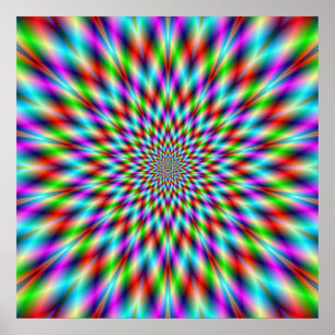 Poster  Neon Star Exploding