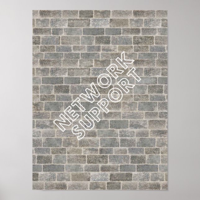 Poster Network Support (Front)