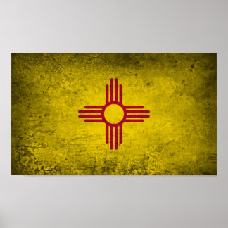Poster New Mexico Flag