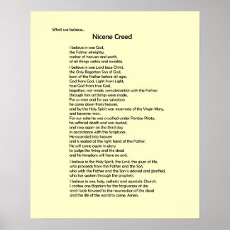 Poster-Nicene Creed~ Customisable! Poster