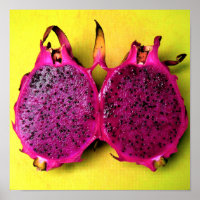 poster of a photo of sliced dragon fruit