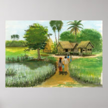 Poster of Cambodian Village 2 by Vannak Anan Prum