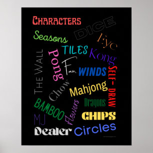 Poster of Mahjong Words 