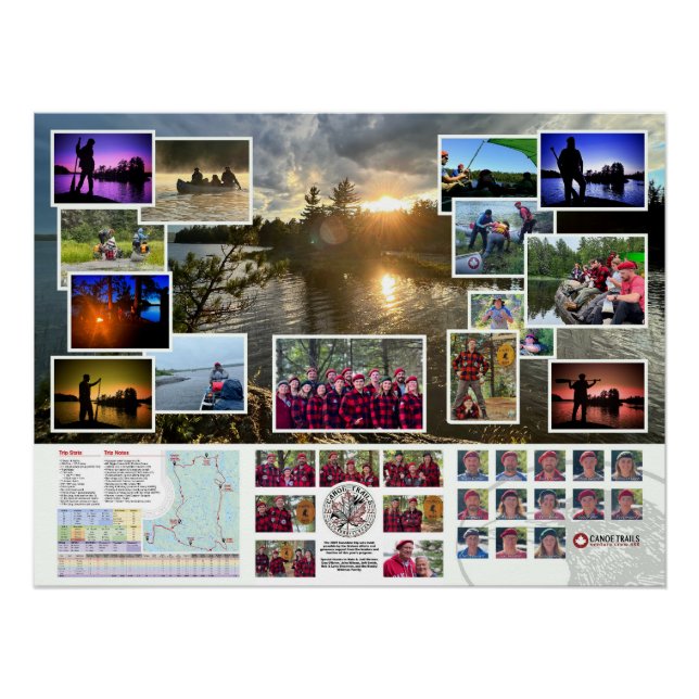 Poster of the Canoe Trails 2022 Canadian Trip (Front)