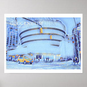 Poster of the Guggenheim Museum, New York City