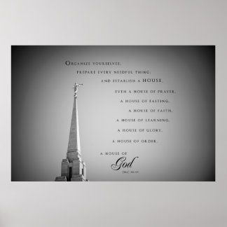 Poster - Oquirrh Mountain Utah LDS Temple 3