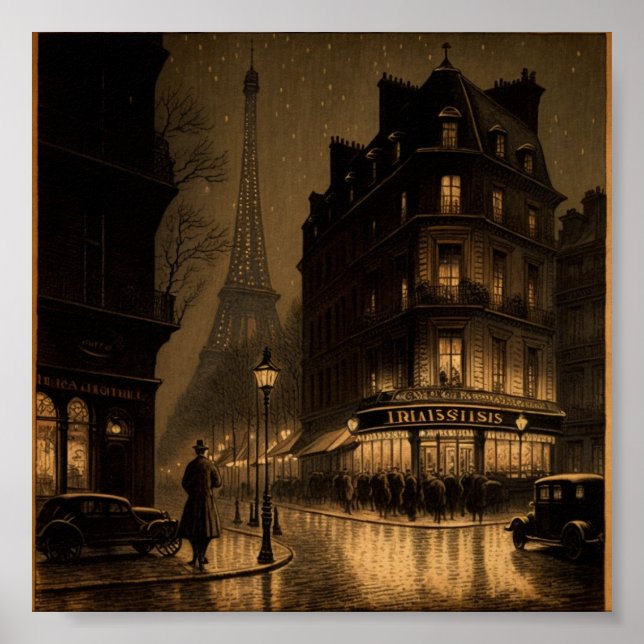 Poster Original Paris drawing (Front)
