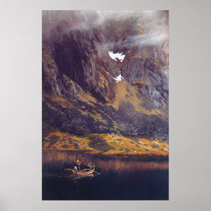 Poster Painting by Theodor Kittelsen Echo