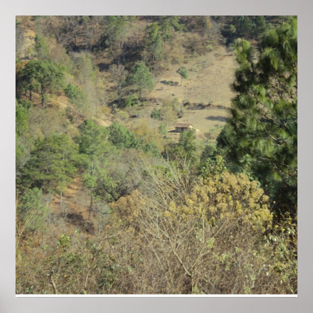 Poster Paisaje Montana Cunen Quiche Guatemala (Front)