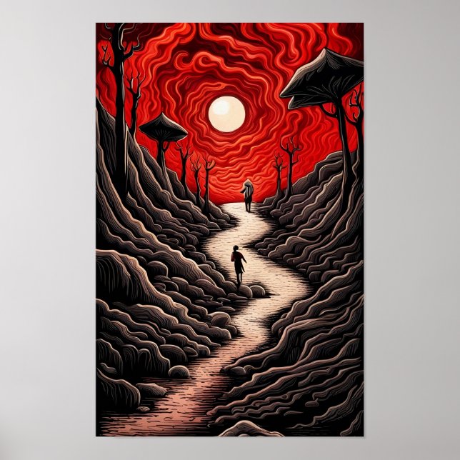 Poster Pessoa Walking Surrealistically (Front)