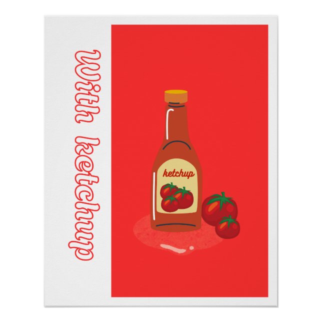 Poster pop art ketchup bold sarcastic (Front)