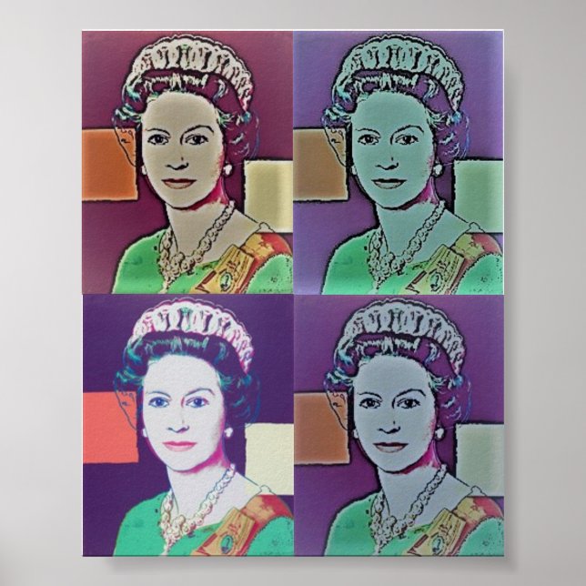 Poster - Pop Art 'The Queen' (Front)